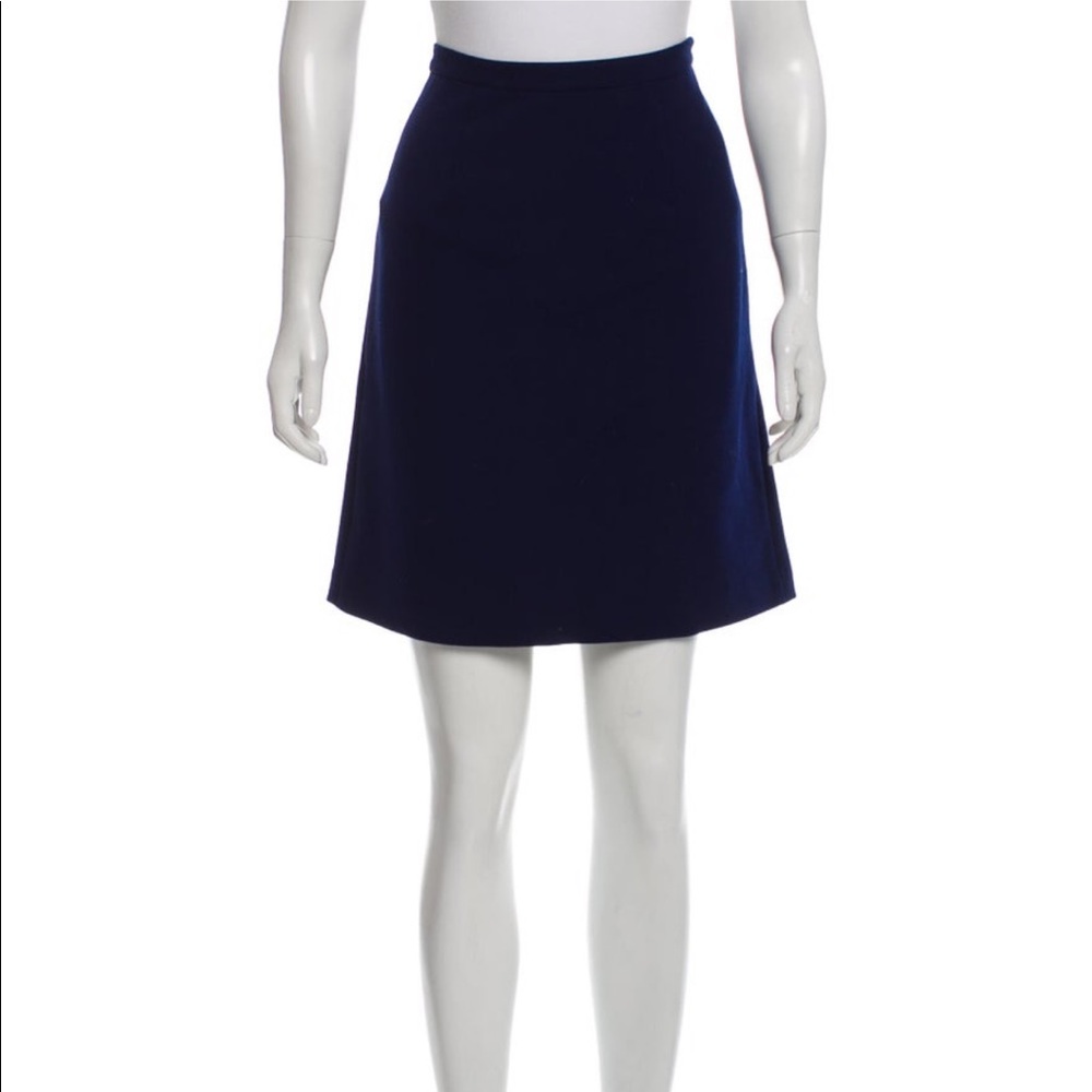 Diane von Furstenberg Navy Blue Skirt 4